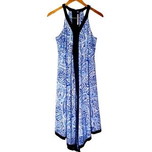 Luxe by Carmen Marc Valvo Dress. Women’s Size 10. Blue White
